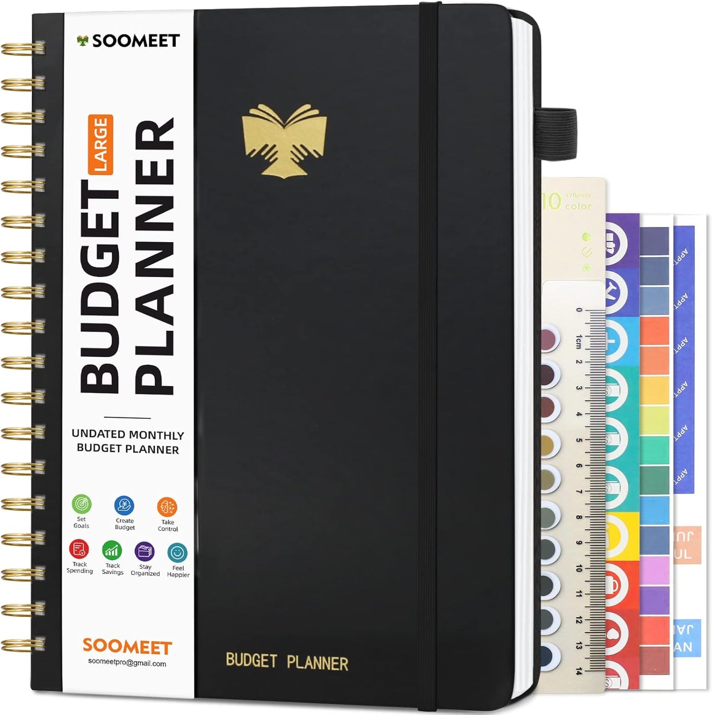 Monthly Budget Planner & Expense Tracker - Control Your Money with Soomeet Organizer