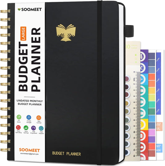 Monthly Budget Planner & Expense Tracker - Control Your Money with Soomeet Organizer