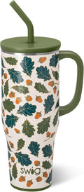 40oz Mega Mug Tumbler with Handle and Straw (Autumn Breeze)