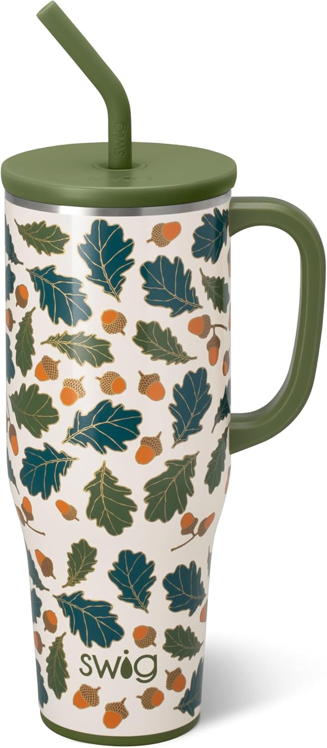 Swig Life 40oz Mega Mug - Insulated Tumbler with Handle & Straw