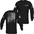 Grunt Style 1776 Flag Long Sleeve Men's T-Shirt for Comfort