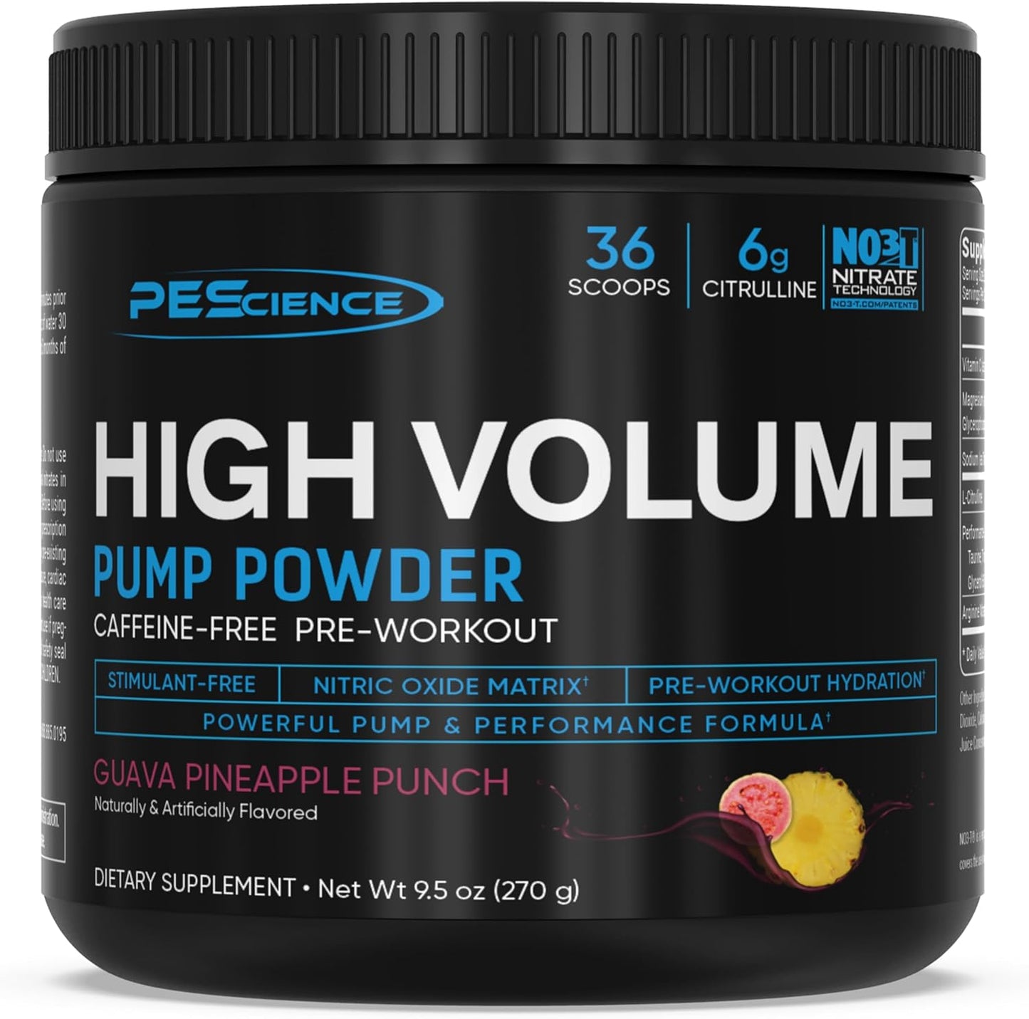 PEScience High Volume Stim-Free Pre Workout Pump Powder Review