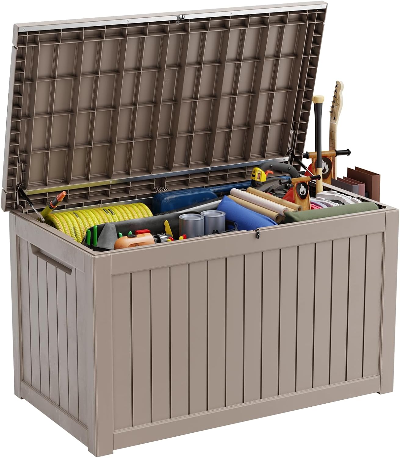 230 Gallon Large Deck Box for Outdoor Storage and Organization