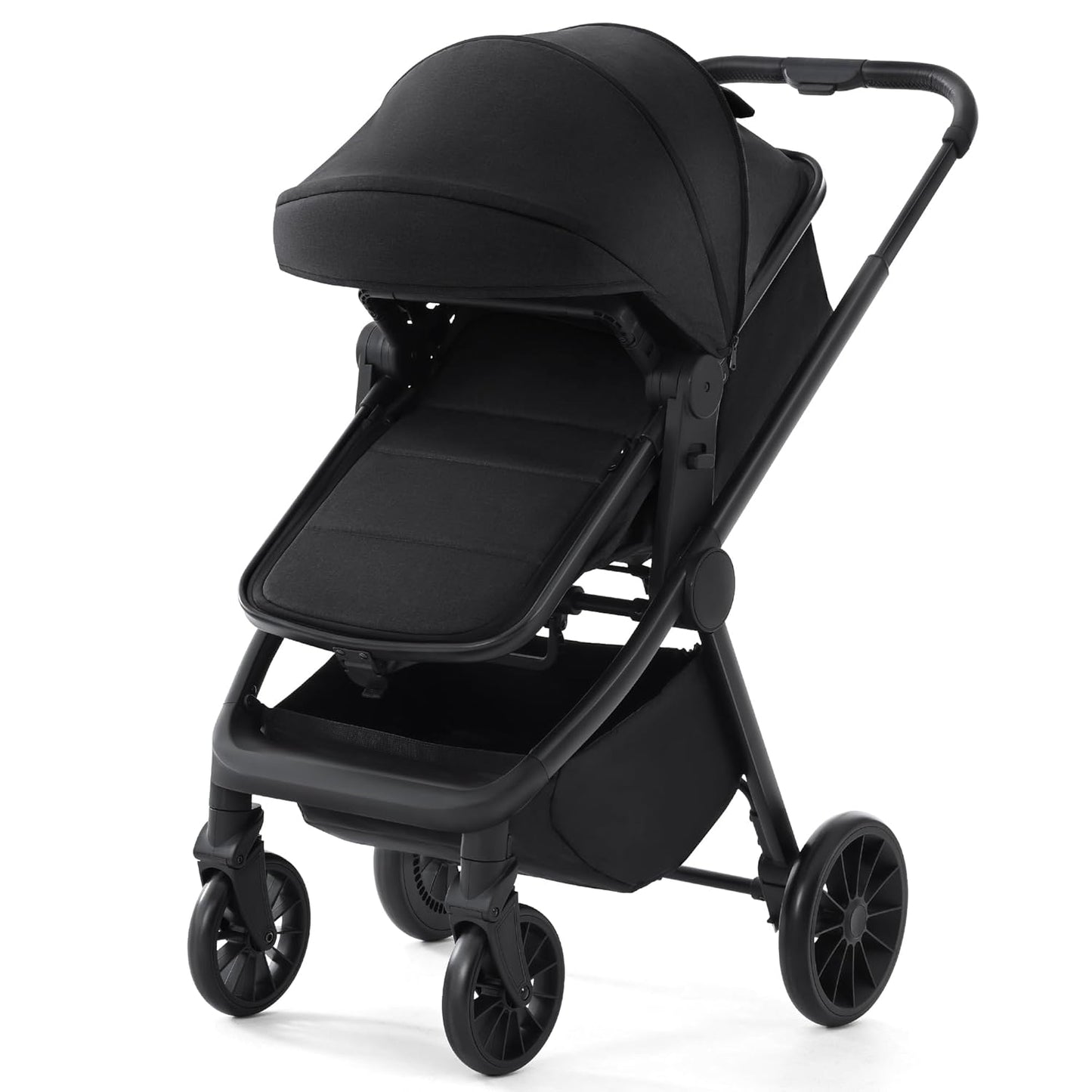 2 in 1 Convertible Baby Stroller with Extra-Large Canopy