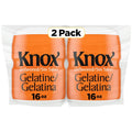 Knox Unflavored Gelatin 2 Ct Pack, 16 Oz Canisters - Versatile Dessert