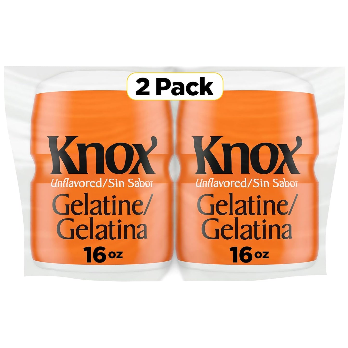 Knox Unflavored Gelatin for Desserts and Treats, 2 Ct Pack
