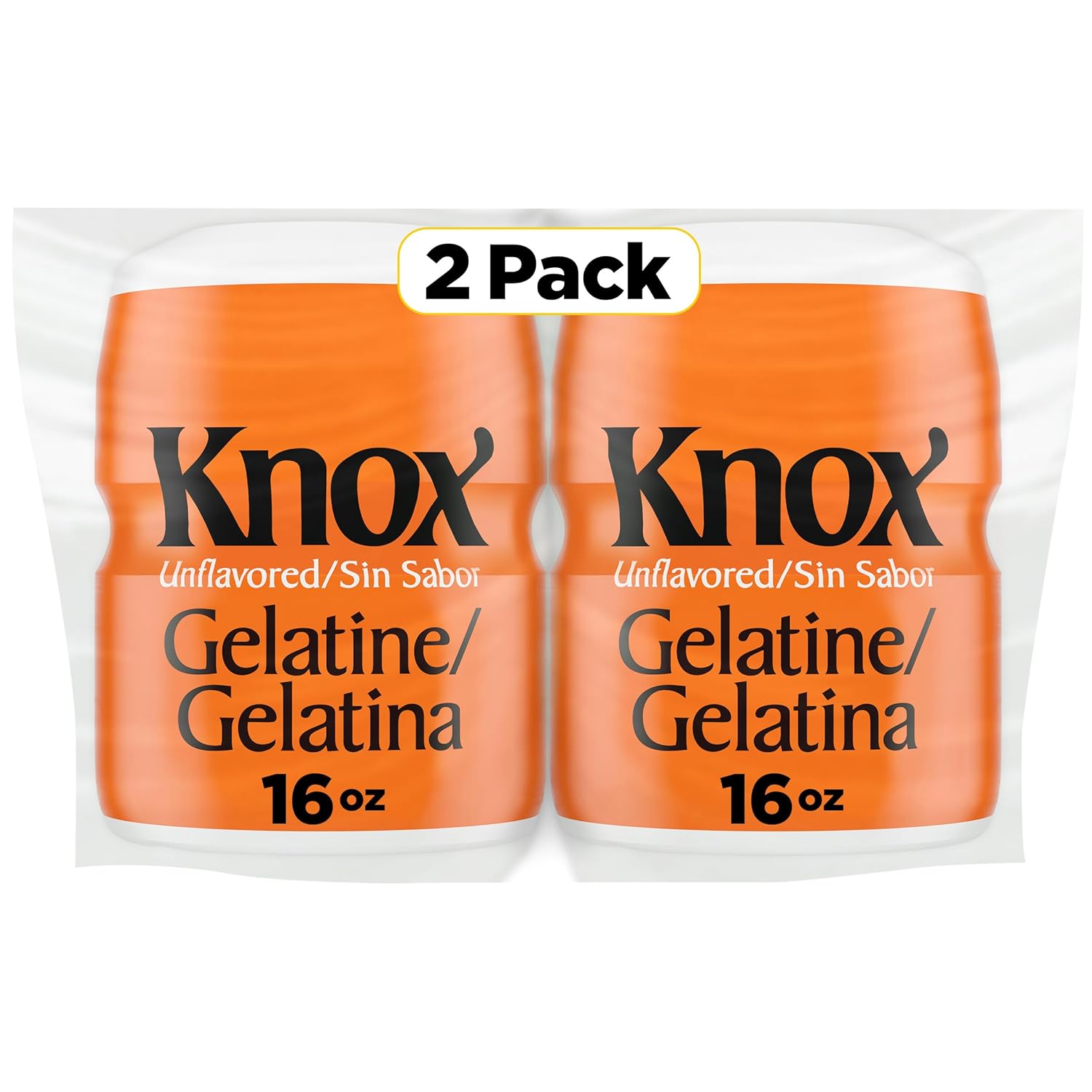 Knox Unflavored Gelatin for Desserts and Treats, 2 Ct Pack