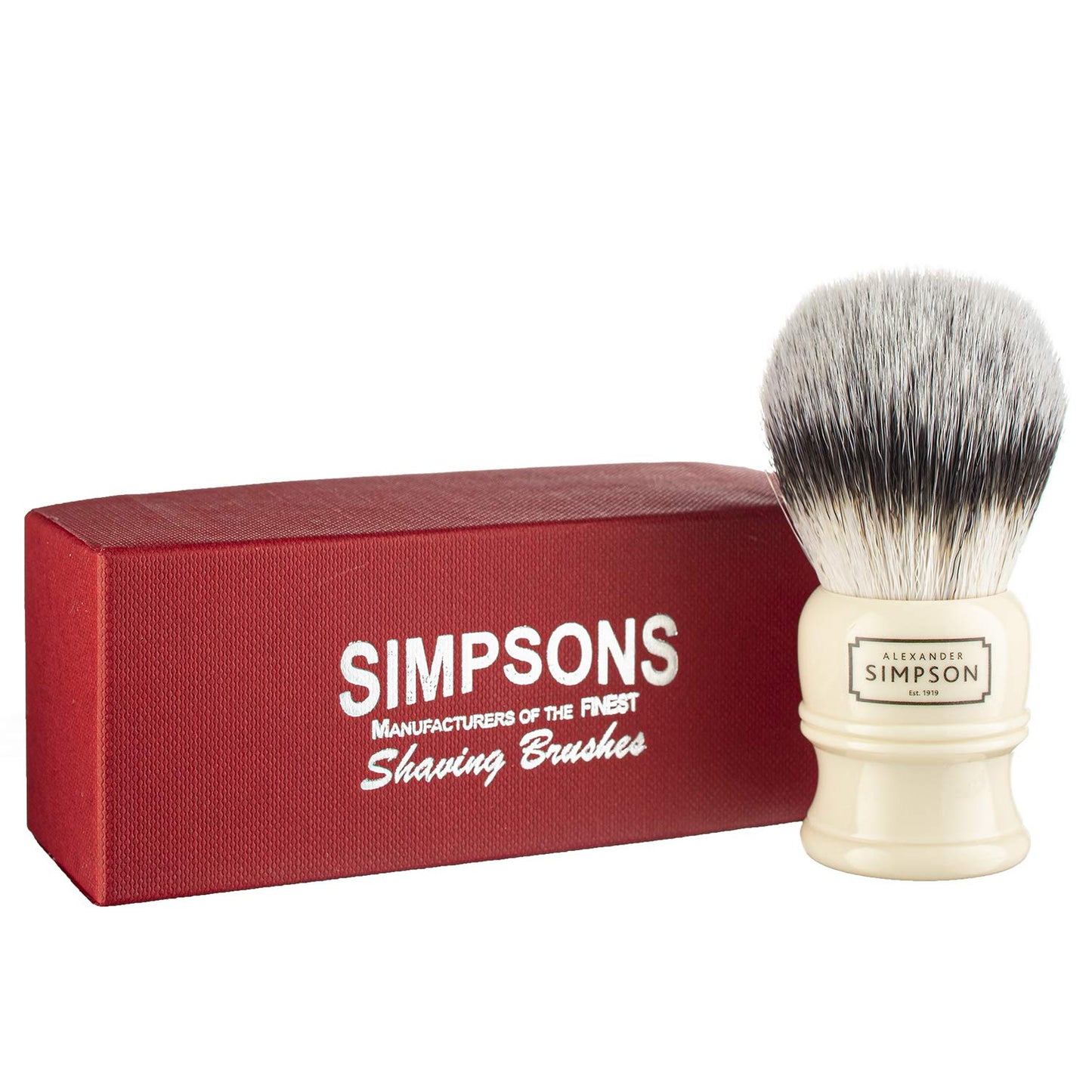 Trafalgar 3 Shaving Brush - High Density Fibre Faux Handle Ivory