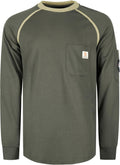 FR Shirts for Men Crew Neck Long Sleeve - Lightweight Flame