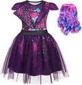 WonderBabe Girls Princess Birthday Party Dress with Wig - Cute Musical