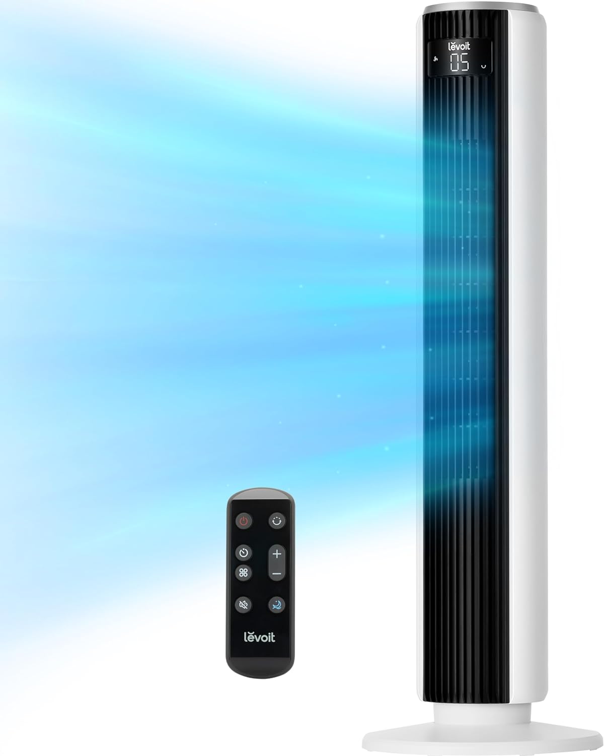 LEVOIT 36 Bladeless Tower Fan: Quiet & Powerful