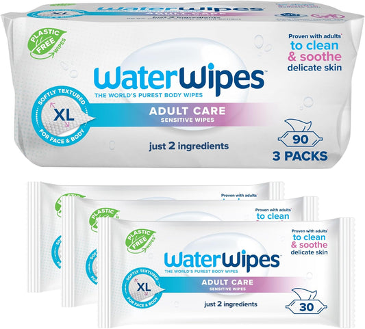 WaterWipes Intimate Hygiene Wipes, 90 - Gentle Clean
