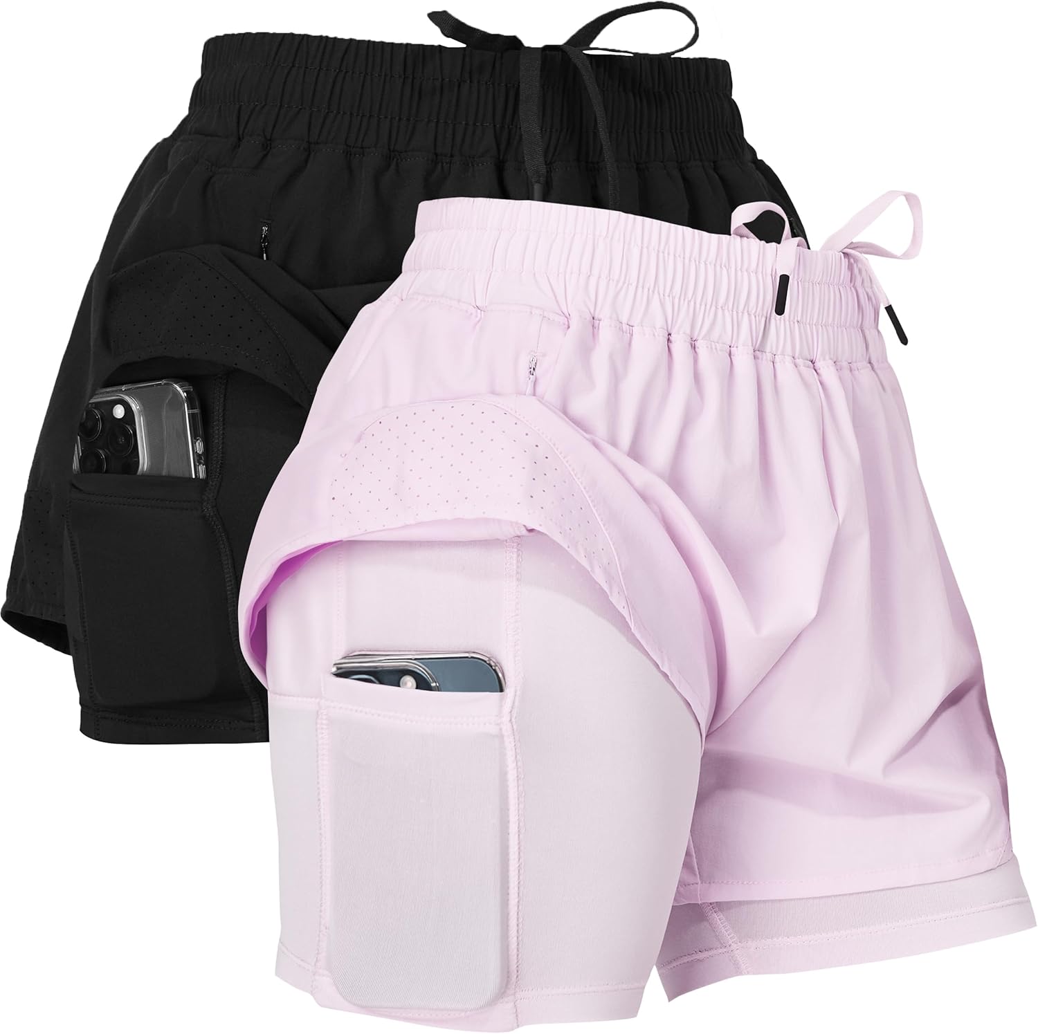 Ultra Performance Gym Shorts Women Pack of 2 for Active Lifestyle