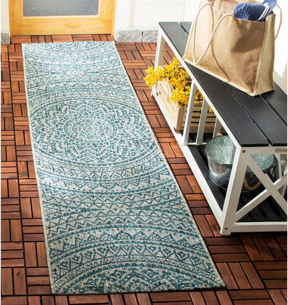 SAFAVIEH Courtyard Collection Runner Rug - Stylish & Durable