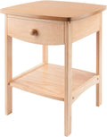 Winsome Claire Accent Table Natural 18 in - Compact Bedside Storage