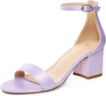 GENSHUO Women's Low Kitten Heel Strappy Sandals (Style 3XP9)