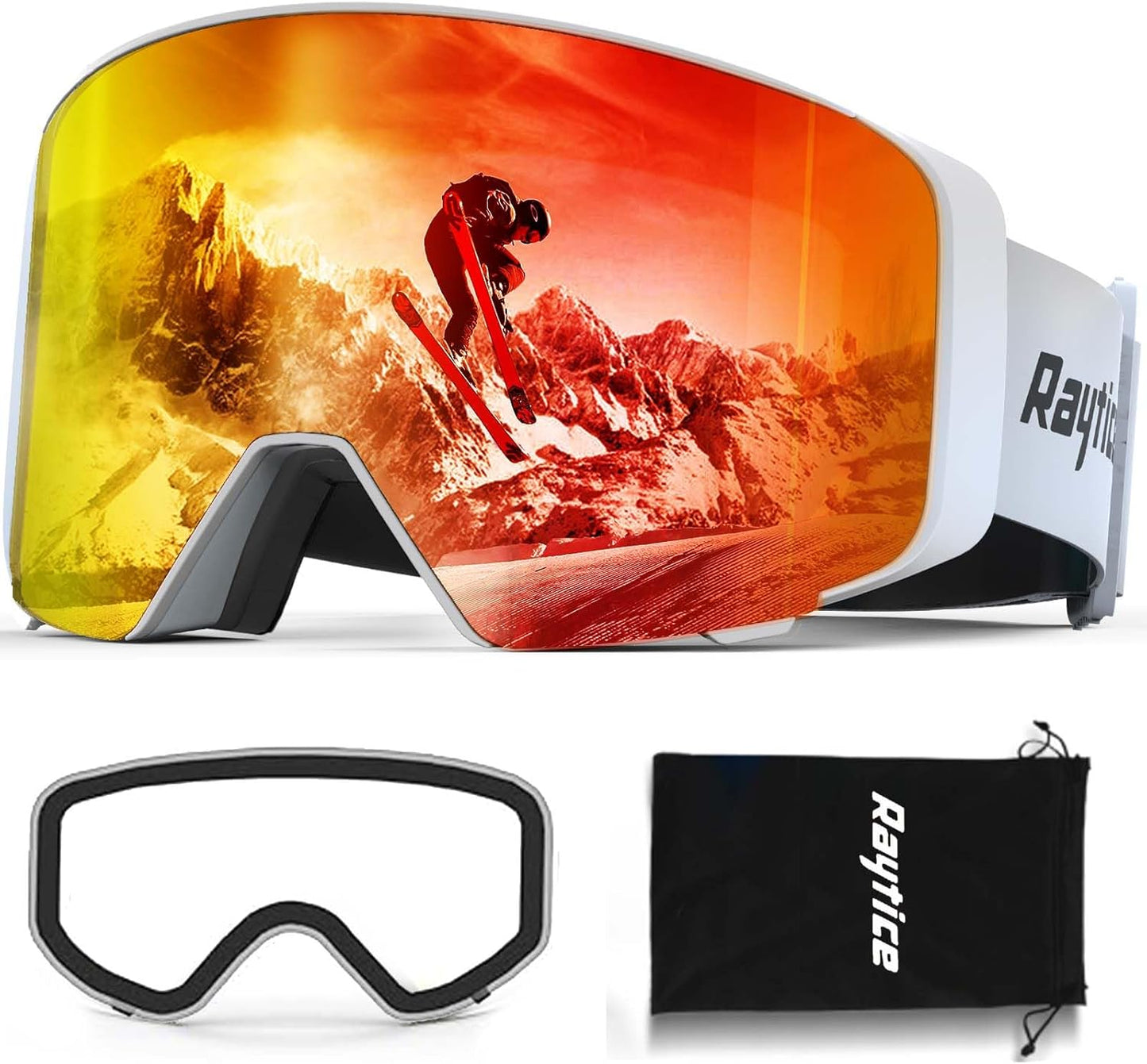 CARL ZEISS Sunlens Flip-Up Ski Goggles - RAYTICE