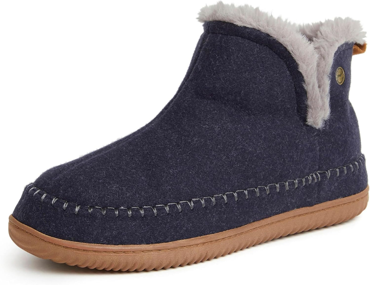 Dearfoams Men's Memory Foam Indoor Slippers for Cozy Comfort