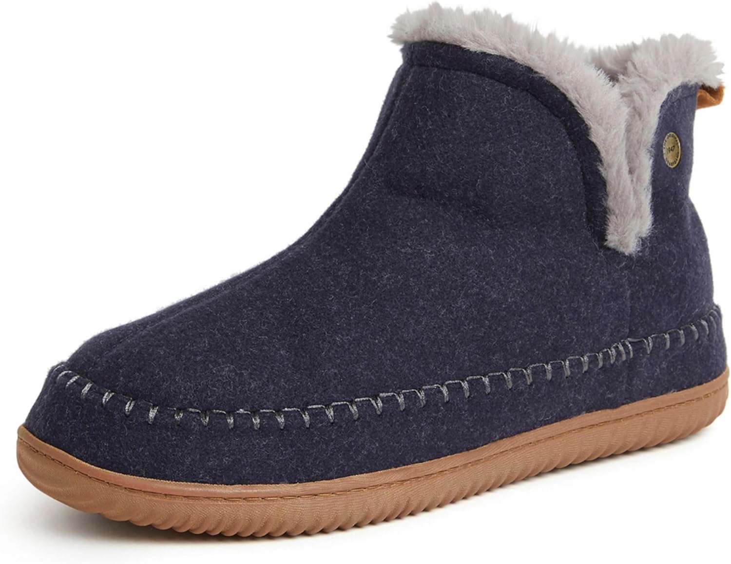 Dearfoams Men's Memory Foam Indoor Slippers for Cozy Comfort