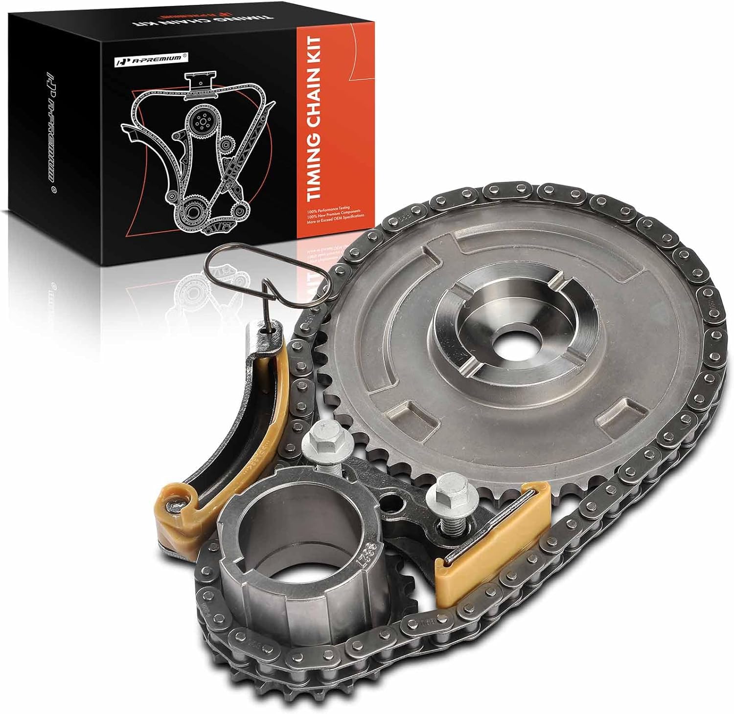 A-Premium Engine Timing Chain Kit for Chevy GMC Hummer Pontiac