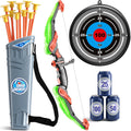 Kids Bow and Arrow Set LED Light Up Archery Toy - Fun Night Play