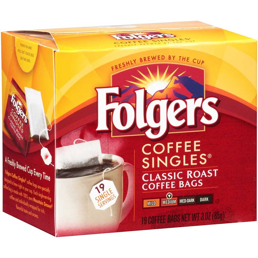 Folgers Coffee Singles - Brew Fresh Medium Roast Anytime