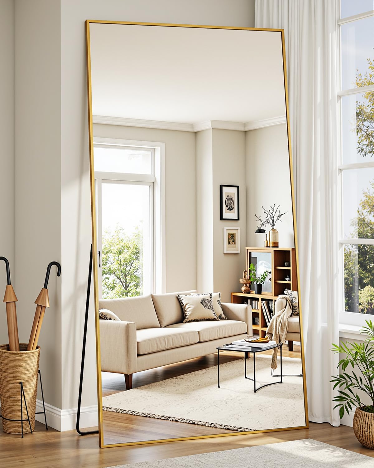 Suidia Full Length Mirror 76x34 Freestanding Elegant Design