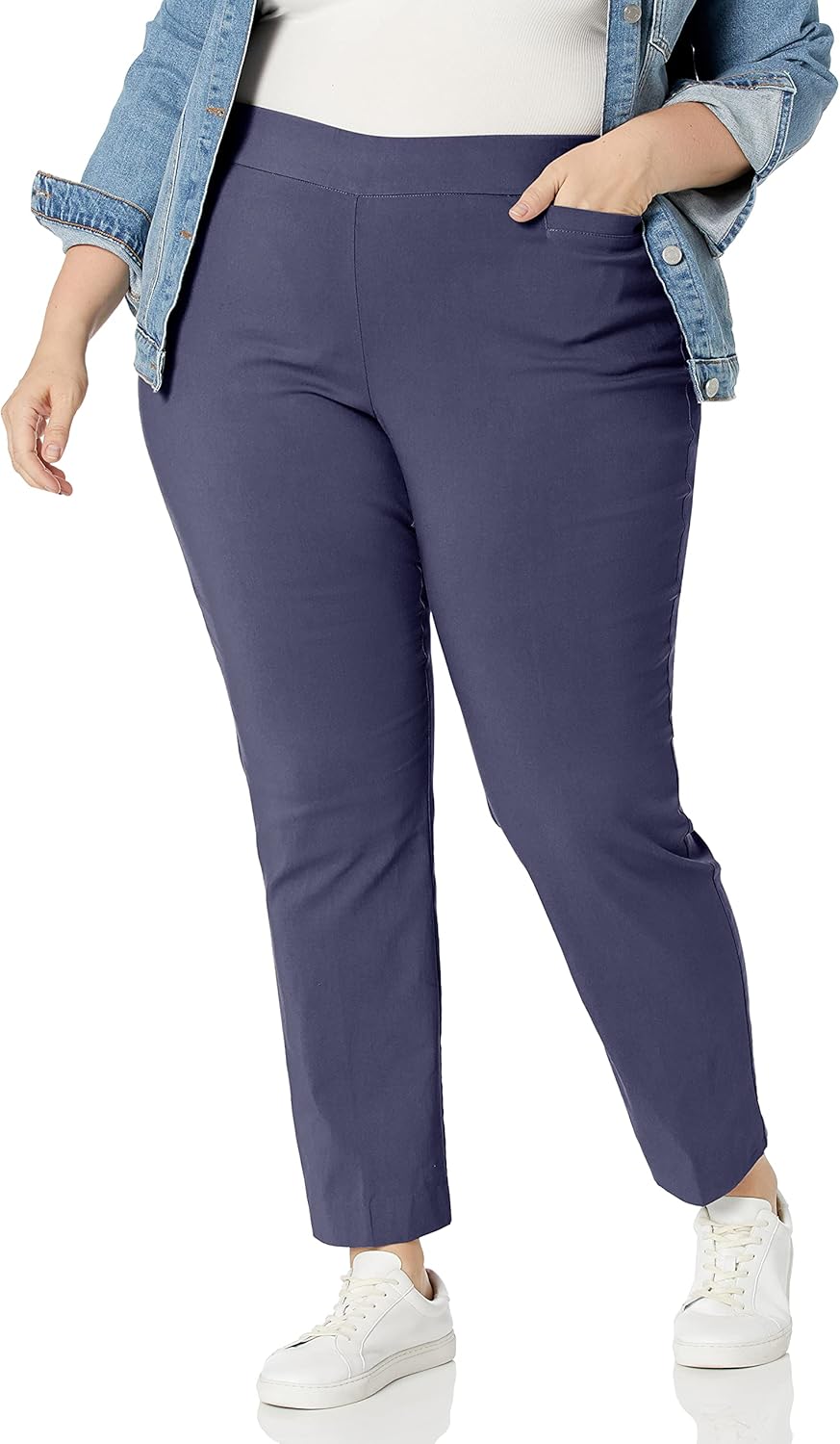 Briggs New York Women's Plus Size Super Stretch Pull on Pant