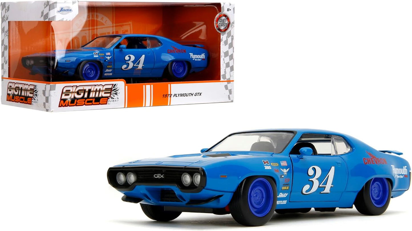 1972 Plymouth GTX 1:24 Diecast - Opening Doors, Hood, Trunk