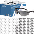 Safety Glasses Bulk of 100 - Clear ANSI Z87.1 Eye Protection