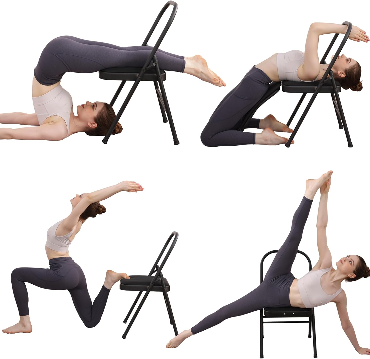 Yoga Chair: Lumbar Support & Strength Training