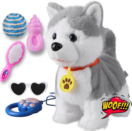 Marsjoy Interactive Husky Toy: Repeat & Sing Fun!