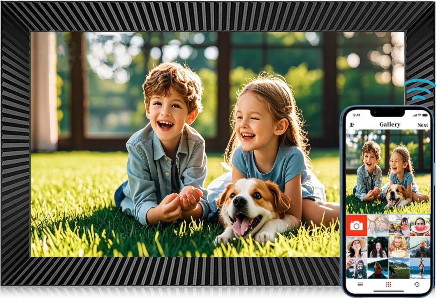 Wi-Fi Digital Picture Frame with Touch Screen for Instant Sharing