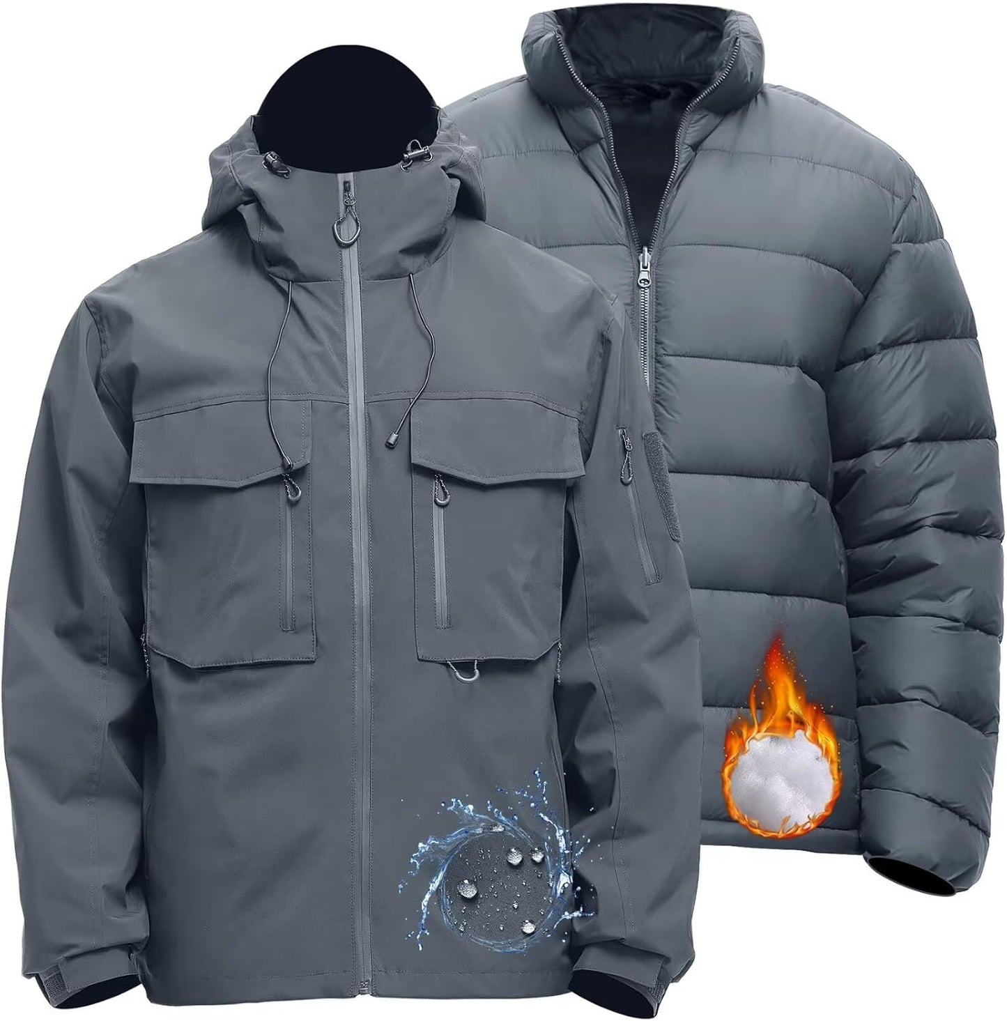 Rejork Men's Waterproof 3-in-1 Winter Jacket: Ultimate Warmth!