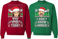 Why is The Carpet All Wet Todd IDK Margo Couples Ugly Christmas Ideal