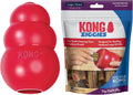 KONG Classic Toy & Ziggies Treats Combo Pack - Durable Fun for Dogs
