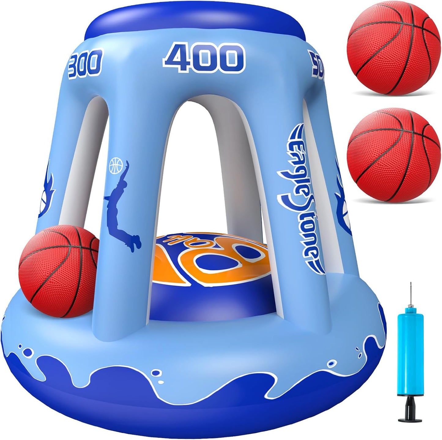 EagleStone Inflatable Pool Basketball Hoop for Summer Fun
