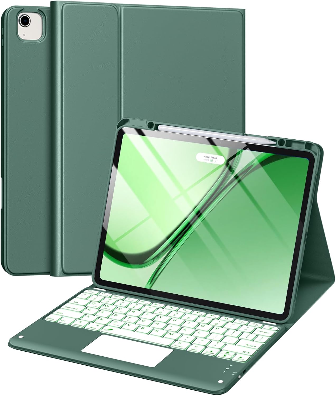 Harvopu iPad Air 13 Inch & Pro 12.9 Case with Keyboard