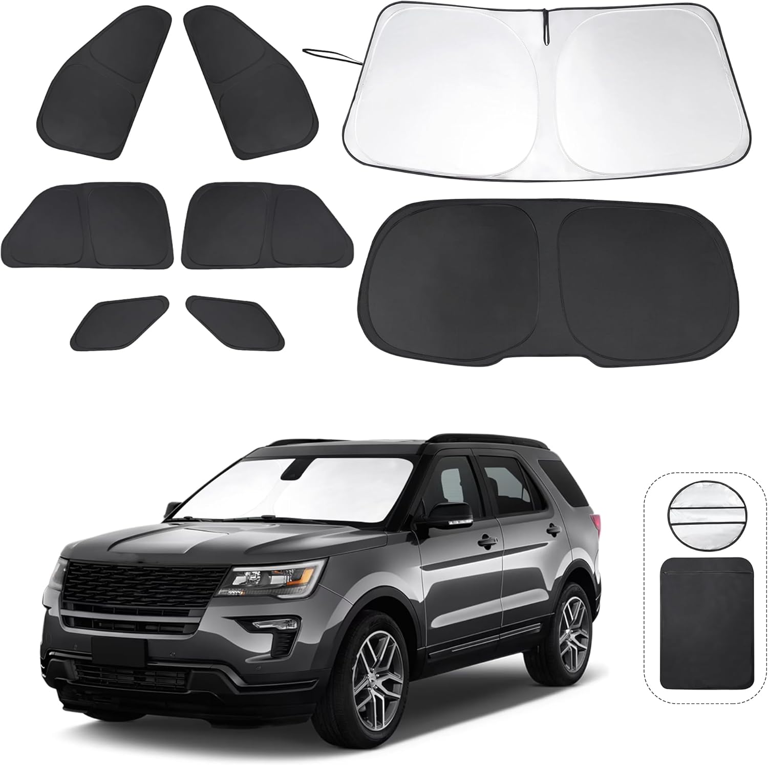 Window Shades for Ford Explorer SUV 2011-2019 Full Coverage