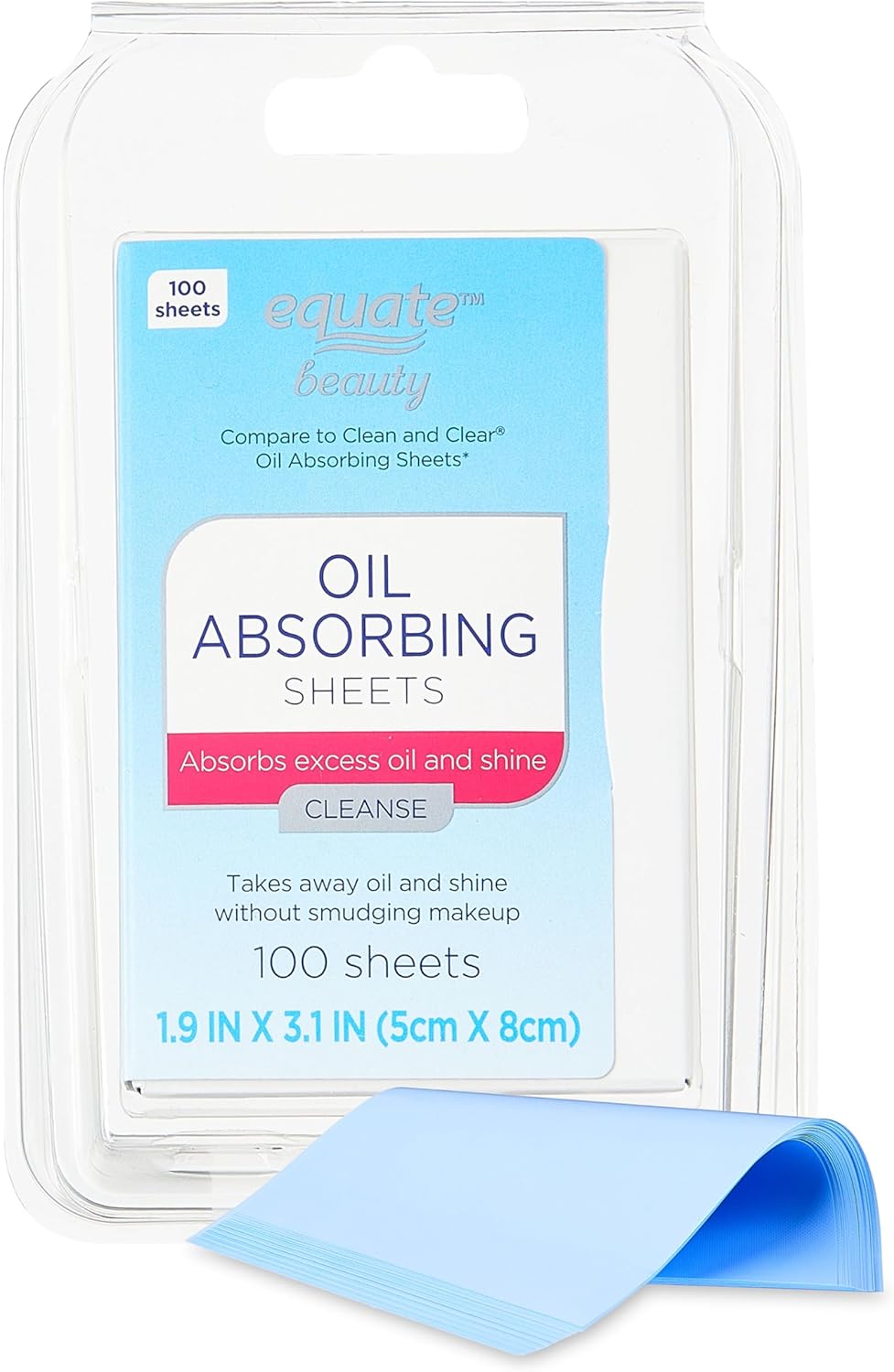 Oil-Absorbing Sheets, 100 Count for Matte Skin