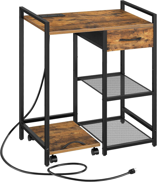 HOOBRO Printer Stand with Charging Station - Organize Efficiently