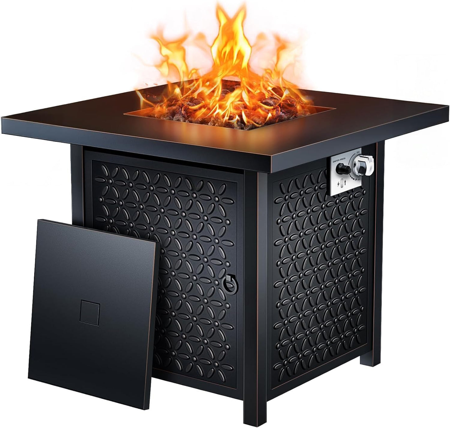 Ciays 32 Inch Propane Fire Pit Table for Outdoor Gatherings