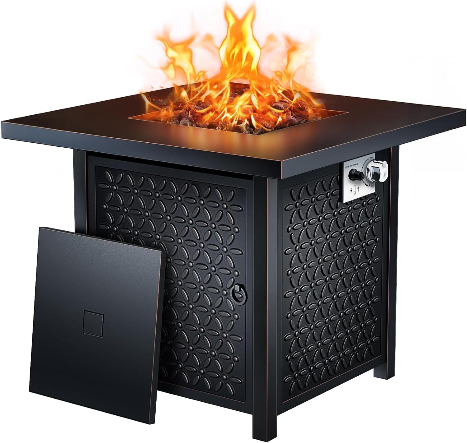 Ciays 32 Inch Propane Fire Pit Table for Outdoor Gatherings