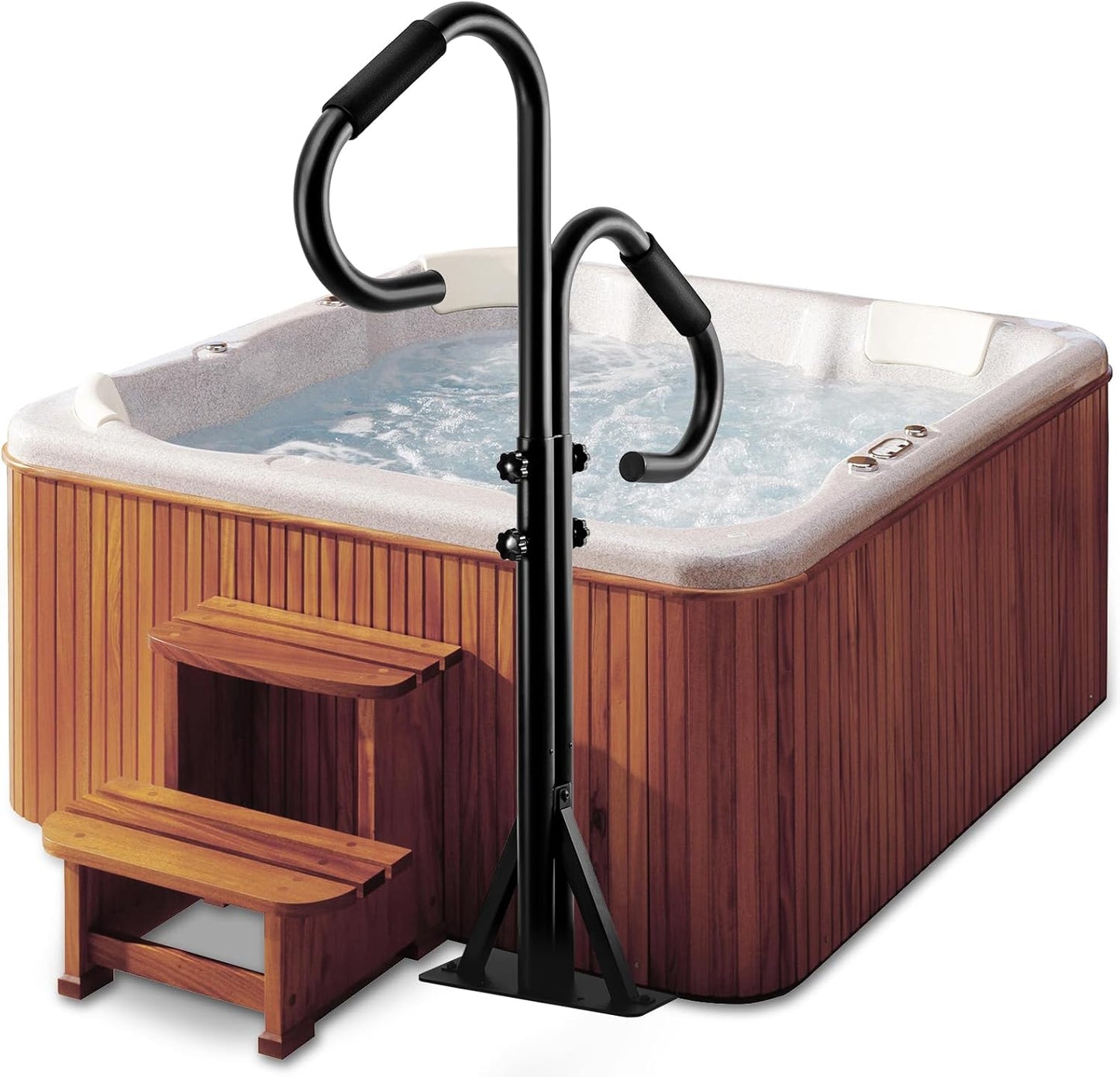 Two Way-Hot Tub Handrails for Safe and Easy Access to SPA