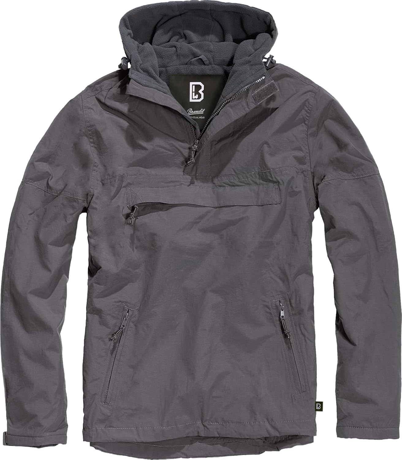 Brandit Fleece-Lined Windbreaker - Lightweight Weatherproof