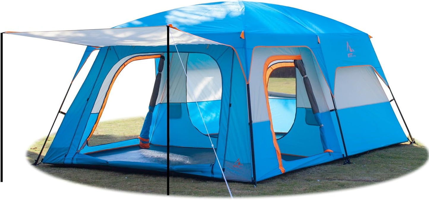 KTT Extra Large Family Cabin Tent for 10-12-14 People Camping