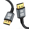 16K DisplayPort Cable 2.1 20 FT - High-Bandwidth DP to DP Cable
