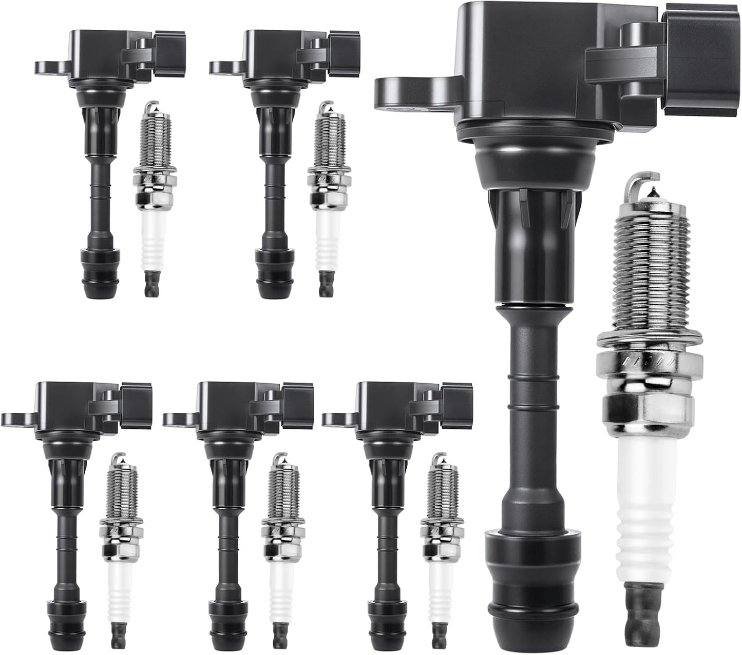 UF349 Ignition Coils Pack & Spark Plugs for Nissan Vehicles
