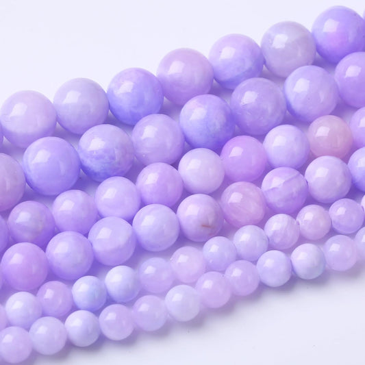8MM Purple Jade Gem Beads - Energize Your Creations!