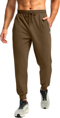 Pudolla Men's Fleece Lined Joggers Sweatpants - Warm Winter Running